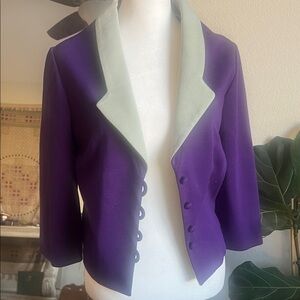 Vtg 60s Purple and Gray Women's Jacket